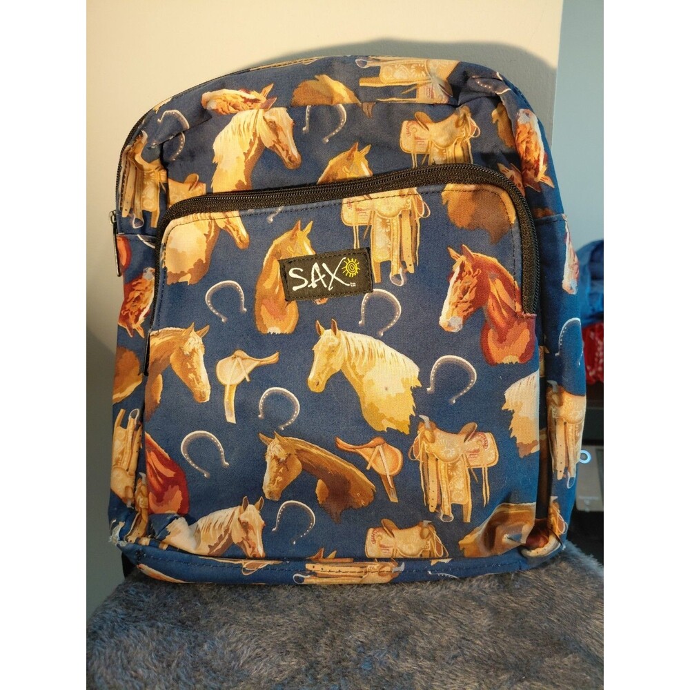 Vintage Sax Equestrian Tote Backpack